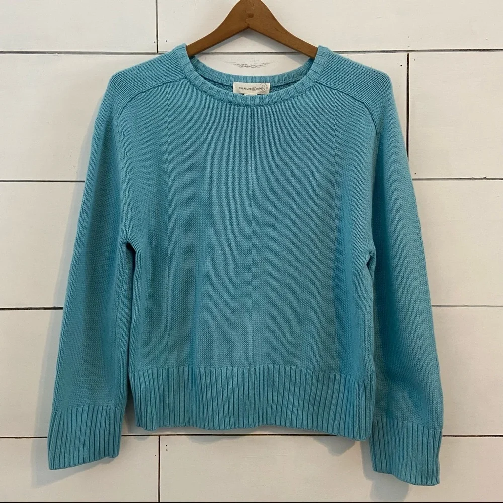 Treasure & Bond Blue Crew Neck Sweater